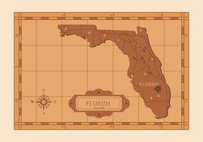 Illustrazione della mappa di Florida vettore