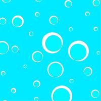 brillante bolle su un' blu acqua sfondo. astratto illustrazione. vettore