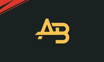 alfabeto lettere iniziali monogramma logo ab, ba, aeb vettore