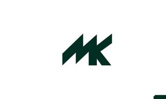 alfabeto lettere iniziali monogramma logo mk, km, m e k vettore