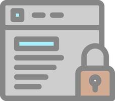 sito web sicurezza vettore icona design