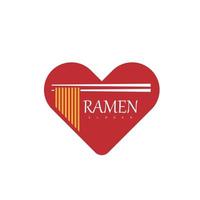 spaghetto ramen logo cibo design simbolo vettore