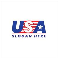 fatto nel il Stati Uniti d'America logo, etichette e badge vettore impostato su bianca sfondo