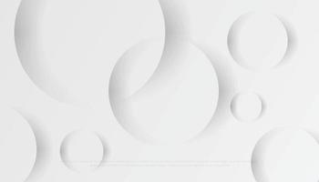 astratto trasparente cerchi con ombra su bianca grigio sfondo. vettore illustrazione