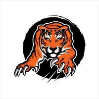 tigre portafortuna sport logo premio vettore