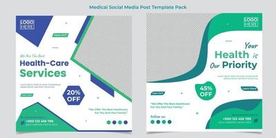 medico assistenza sanitaria piazza aviatore e sociale media inviare modello design vettore