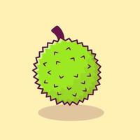 durian cartone animato vettore icona illustrazione