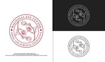 logo illustrazione vettore grafico di magnolia fiore.