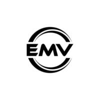 emv lettera logo design nel illustrazione. vettore logo, calligrafia disegni per logo, manifesto, invito, eccetera.