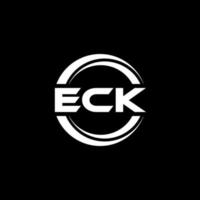 eck lettera logo design nel illustrazione. vettore logo, calligrafia disegni per logo, manifesto, invito, eccetera.