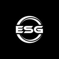 esg lettera logo design nel illustrazione. vettore logo, calligrafia disegni per logo, manifesto, invito, eccetera.