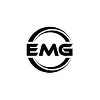 emg lettera logo design nel illustrazione. vettore logo, calligrafia disegni per logo, manifesto, invito, eccetera.