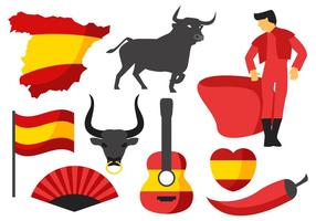 Vettore libero delle icone della Spagna