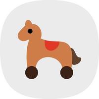giocattolo cavallo vettore icona design