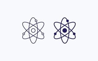 atomo, fisica ricerca vettore icona