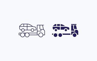 auto trainare camion illustrazione icona vettore