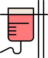 assistenza sanitaria medico reidratazione trasfusione piatto colore icona vettore icona bandiera modello