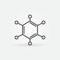 chimico formula struttura vettore biochimica concetto linea minimo icona