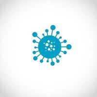 virus icona illustrazione vettore cartello simbolo, covid-19 virus o corona. virus concetto. batteri e germi, microrganismo malattia causando, cellula cancro, microbo, virus, fungo.