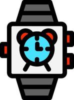 orologio intelligente allarme vettore icona design