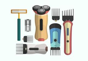 Collezione di oggetti vettoriali Shaver