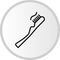dente spazzola vettore icona