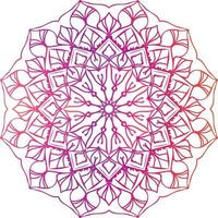 colorato pinkraddish mandala modello. vettore