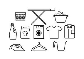 Icona di lavanderia gratuita vettoriale