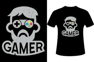 gamer slogan vettore maglietta design per bambini gioco maglietta design.