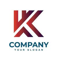 gratuito vettore K lettera colorato logo pendenza vettore