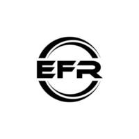 efr lettera logo design nel illustrazione. vettore logo, calligrafia disegni per logo, manifesto, invito, eccetera.