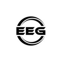 eeg lettera logo design nel illustrazione. vettore logo, calligrafia disegni per logo, manifesto, invito, eccetera.