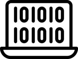 binario il computer portatile vettore illustrazione su un' sfondo.premio qualità simboli.vettore icone per concetto e grafico design.