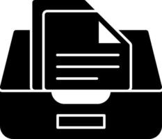 documenti scatola vettore icona design