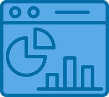 pagina web statistica vettore icona design