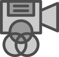 icona piatta del filtro della fotocamera vettore