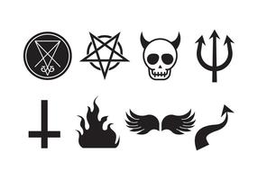 Lucifer and Devil Vector Icon