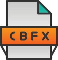 cbfx file formato icona vettore