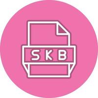 skb file formato icona vettore