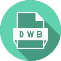 dwb file formato icona vettore