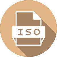 iso file formato icona vettore