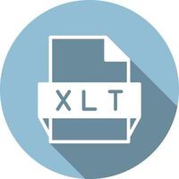 xlt file formato icona vettore