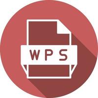 wps file formato icona vettore