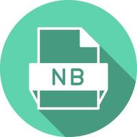 nb file formato icona vettore