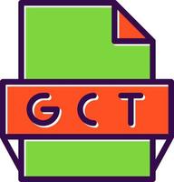 gtc file formato icona vettore