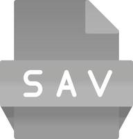 sav file formato icona vettore