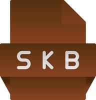 skb file formato icona vettore