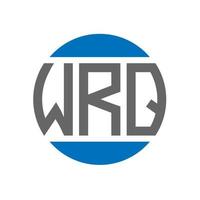 wrq lettera logo design su bianca sfondo. wrq creativo iniziali cerchio logo concetto. wrq lettera design. vettore