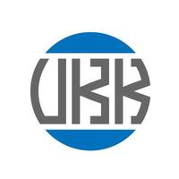 vkk lettera logo design su bianca sfondo. vkk creativo iniziali cerchio logo concetto. vkk lettera design. vettore
