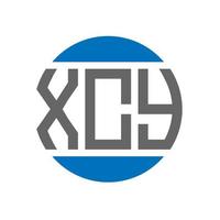 xcy lettera logo design su bianca sfondo. xcy creativo iniziali cerchio logo concetto. xcy lettera design. vettore